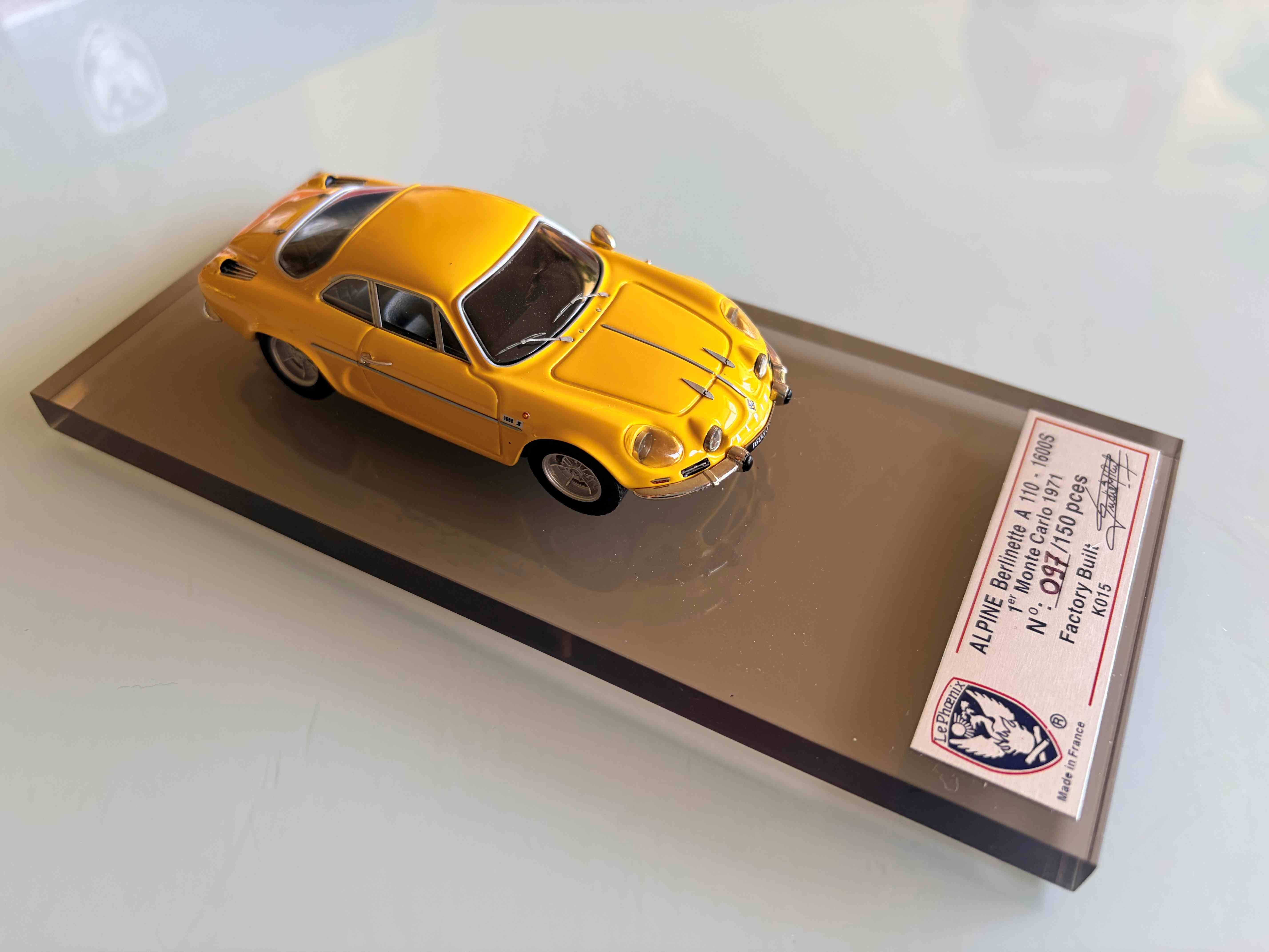 AM Ruf : Alpine A110 1600S Yellow